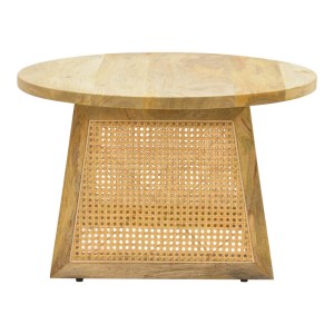 pak-376-000007-3 ΤΡΑΠΕΖΙ TAMARIND PAKOWORLD ΞΥΛΟ MANGO-ΦΥΣΙΚΟ RATTAN ΣΕ ΦΥΣΙΚΗ ΑΠΟΧΡΩΣΗ Φ65X40ΕΚ