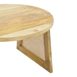 pak-376-000007-4 ΤΡΑΠΕΖΙ TAMARIND PAKOWORLD ΞΥΛΟ MANGO-ΦΥΣΙΚΟ RATTAN ΣΕ ΦΥΣΙΚΗ ΑΠΟΧΡΩΣΗ Φ65X40ΕΚ