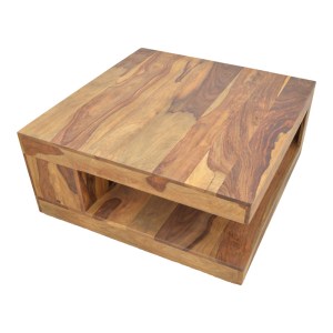 pak-376-000014-3 ΤΡΑΠΕΖΙ STOLIC PAKOWORLD ΜΑΣΙΦ ΞΥΛΟ SHEESHAM ΣΕ ΚΑΡΥΔΙ ΑΠΟΧΡΩΣΗ 90X90X40ΕΚ