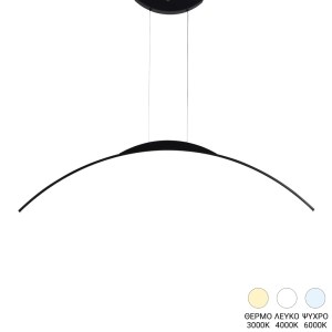 pak-377-000001 ΦΩΤΙΣΤΙΚΟ ΟΡΟΦΗΣ LED LEDO PAKOWORLD ΜΕΤΑΛΛΟ ΣΕ ΜΑΥΡΗ ΑΠΟΧΡΩΣΗ 120ΕΚ