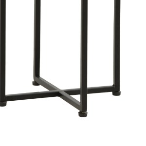 pak-379-000022-4 ΒΟΗΘΗΤΙΚΟ ΤΡΑΠΕΖΙ MILES ΙΙ PAKOWORLD ΜΑΣΙΦ ΞΥΛΟ ΑΚΑΚΙΑΣ ΣΕ ΦΥΣΙΚΗ ΑΠΟΧΡΩΣΗ ΜΕ ΜΑΥΡΑ ΜΕΤΑΛΛΙΚΑ ΠΟΔΙΑ  29X29X54ΕΚ