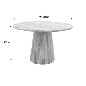 pak-379-000029-4 ΤΡΑΠΕΖΙ RAHMA I PAKOWORLD ΜΑΣΙΦ ΞΥΛΟ MANGO 3ΕΚ ΣΕ ΦΥΣΙΚΗ ΑΠΟΧΡΩΣΗ Φ120X77ΕΚ