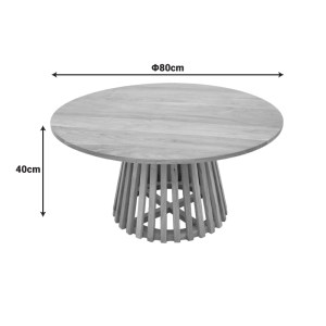 pak-379-000042-4 ΤΡΑΠΕΖΙ ΣΑΛΟΝΙΟΥ RADIANE PAKOWORLD ΜΑΣΙΦ ΞΥΛΟ ΑΚΑΚΙΑΣ ΣΕ ΦΥΣΙΚΗ ΑΠΟΧΡΩΣΗ Φ80X40ΕΚ