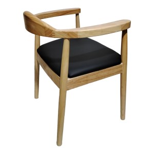 pak-382-000001-2 ΠΟΛΥΘΡΟΝΑ JOUBE PAKOWORLD RUBBERWOOD ΣΕ ΦΥΣΙΚΗ ΑΠΟΧΡΩΣΗ ΜΕ ΜΑΥΡΟ PU ΜΑΞΙΛΑΡΙ 50X62X72ΕΚ