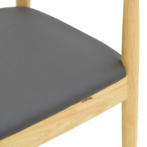 pak-382-000001-7 ΠΟΛΥΘΡΟΝΑ JOUBE PAKOWORLD RUBBERWOOD ΣΕ ΦΥΣΙΚΗ ΑΠΟΧΡΩΣΗ ΜΕ ΜΑΥΡΟ PU ΜΑΞΙΛΑΡΙ 59X48X73ΕΚ