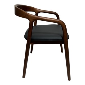 pak-382-000006-3 ΠΟΛΥΘΡΟΝΑ HOGIE PAKOWORLD RUBBERWOOD ΣΕ ΚΑΦΕ ΑΠΟΧΡΩΣΗ ΜΕ ΜΑΥΡΟ PU ΜΑΞΙΛΑΡΙ 61X60X76ΕΚ