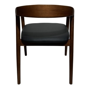 pak-382-000006-5 ΠΟΛΥΘΡΟΝΑ HOGIE PAKOWORLD RUBBERWOOD ΣΕ ΚΑΦΕ ΑΠΟΧΡΩΣΗ ΜΕ ΜΑΥΡΟ PU ΜΑΞΙΛΑΡΙ 61X60X76ΕΚ