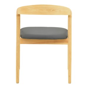 pak-382-000007-5 ΠΟΛΥΘΡΟΝΑ HOGIE PAKOWORLD RUBBERWOOD ΣΕ ΦΥΣΙΚΗ ΑΠΟΧΡΩΣΗ ΜΕ ΜΑΥΡΟ PU ΜΑΞΙΛΑΡΙ 61X60X76ΕΚ