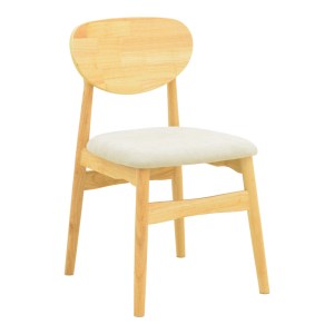 pak-382-000013 ΚΑΡΕΚΛΑ CARDITH PAKOWORLD RUBBERWOOD-PLYWOOD ΣΕ ΦΥΣΙΚΗ ΑΠΟΧΡΩΣΗ-ΥΦΑΣΜΑ ΓΚΡΙ-ΜΠΕΖ 48X51X78ΕΚ