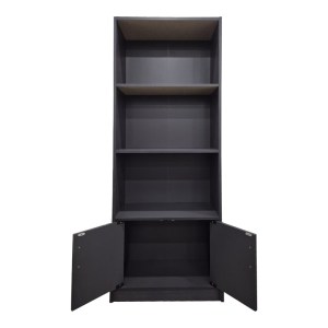 pak-383-000005-1 ΒΙΒΛΙΟΘΗΚΗ TEKARO PAKOWORLD ΣΕ ΑΝΘΡΑΚΙ ΑΠΟΧΡΩΣΗ 60X29X166ΕΚ