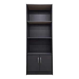 pak-383-000005-2 ΒΙΒΛΙΟΘΗΚΗ TEKARO PAKOWORLD ΣΕ ΑΝΘΡΑΚΙ ΑΠΟΧΡΩΣΗ 60X29X166ΕΚ