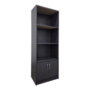 pak-383-000005 ΒΙΒΛΙΟΘΗΚΗ TEKARO PAKOWORLD ΣΕ ΑΝΘΡΑΚΙ ΑΠΟΧΡΩΣΗ 60X29X166ΕΚ
