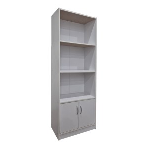 pak-383-000006 ΒΙΒΛΙΟΘΗΚΗ TEKARO PAKOWORLD ΣΕ ΛΕΥΚΗ ΑΠΟΧΡΩΣΗ 60X29X166ΕΚ