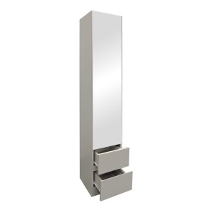 pak-383-000016-2 ΝΤΟΥΛΑΠΙ-ΣΤΗΛΗ ΜΕ ΚΑΘΡΕΠΤΗ LOSTRO PAKOWORLD ΣΕ ΛΕΥΚΗ ΑΠΟΧΡΩΣΗ 29.5X30X164.5ΕΚ