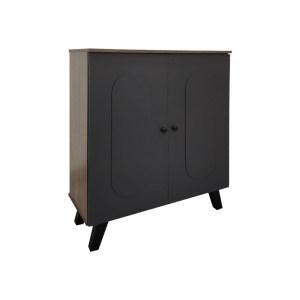 pak-383-000026 ΠΑΠΟΥΤΣΟΘΗΚΗ-ΝΤΟΥΛΑΠΙ CATHI PAKOWORLD ΣΕ OAK - ANTHRACITE ΑΠΟΧΡΩΣΗ 80X34X95ΕΚ