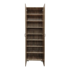 pak-383-000027-1 ΠΑΠΟΥΤΣΟΘΗΚΗ-ΝΤΟΥΛΑΠΑ RACKA PAKOWORLD ΣΕ SONOMA ΑΠΟΧΡΩΣΗ 58X34X186ΕΚ