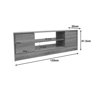 pak-383-000030-4 ΕΠΙΠΛΟ ΤΗΛΕΟΡΑΣΗΣ SASA PAKOWORLD ΣΕ SONOMA ΑΠΟΧΡΩΣΗ 120X35X41.5ΕΚ