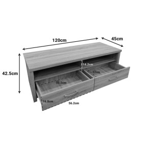 pak-383-000035-4 ΕΠΙΠΛΟ ΤΗΛΕΟΡΑΣΗΣ PODIZOR PAKOWORLD ΣΕ OAK-ΑΝΘΡΑΚΙ ΑΠΟΧΡΩΣΗ 120X45X42.5ΕΚ