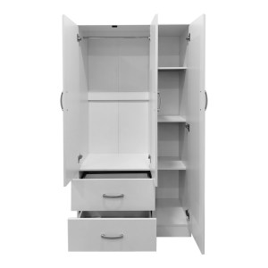 pak-383-000040-2 ΝΤΟΥΛΑΠΑ ΤΡΙΦΥΛΛΗ ΜΕ 2 ΣΥΡΤΑΡΙΑ LEGO PAKOWORLD ΣΕ ΛΕΥΚΗ ΑΠΟΧΡΩΣΗ 90X42X180ΕΚ