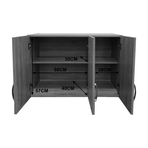 pak-383-000068-5 ΠΑΤΑΡΙ ΝΤΟΥΛΑΠΑΣ ΤΡΙΦΥΛΛΟ LEGO PAKOWORLD ΣΕ ΛΕΥΚΗ ΑΠΟΧΡΩΣΗ 90X41.5X60ΕΚ