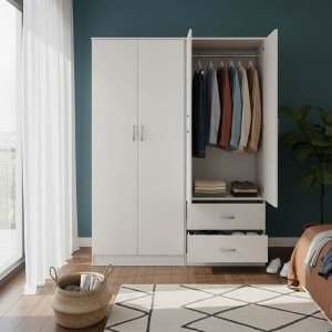 pak-383-000179 ΝΤΟΥΛΑΠΑ ΤΕΤΡΑΦΥΛΛΗ LEGO PAKOWORLD ΛΕΥΚΗ 160X42X180ΕΚ