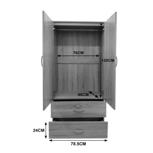 pak-383-000243-6 ΝΤΟΥΛΑΠΑ ΕΞΑΦΥΛΛΗ LEGO I PAKOWORLD SONOMA-ΑΝΘΡΑΚΙ 240X42X180ΕΚ