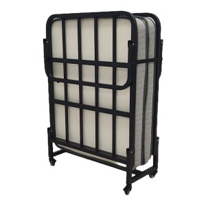 pak-386-000003-3 ΚΡΕΒΑΤΙ ΠΤΥΣΣΟΜΕΝΟ ΜΕ ΣΤΡΩΜΑ KAMU PAKOWORLD ΣΕ ΜΑΥΡΗ ΑΠΟΧΡΩΣΗ 75X190ΕΚ
