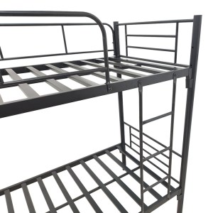 pak-386-000004-5 ΚΡΕΒΑΤΙ-ΚΟΥΚΕΤΑ BELIT PAKOWORLD ΜΕΤΑΛΛΙΚΟ ΣΕ ΜΑΥΡΗ ΑΠΟΧΡΩΣΗ 90X190ΕΚ