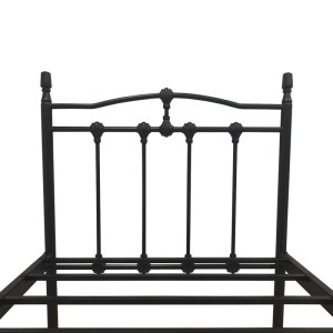 pak-386-000005-4 ΚΡΕΒΑΤΙ WOTSO PAKOWORLD ΜΕΤΑΛΛΙΚΟ ΣΕ ΜΑΥΡΗ ΑΠΟΧΡΩΣΗ 90X190ΕΚ