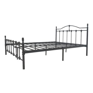 pak-386-000006-2 ΚΡΕΒΑΤΙ WOTSO PAKOWORLD ΜΕΤΑΛΛΙΚΟ ΣΕ ΜΑΥΡΗ ΑΠΟΧΡΩΣΗ 150X200ΕΚ