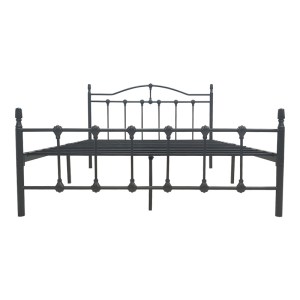 pak-386-000006-3 ΚΡΕΒΑΤΙ WOTSO PAKOWORLD ΜΕΤΑΛΛΙΚΟ ΣΕ ΜΑΥΡΗ ΑΠΟΧΡΩΣΗ 150X200ΕΚ