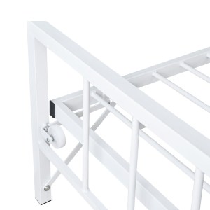 pak-386-000007-6 ΚΡΕΒΑΤΙ-ΚΑΝΑΠΕΣ REMMIE PAKOWORLD ΜΕΤΑΛΛΟ ΛΕΥΚΟ 90X190ΕΚ