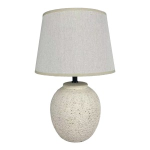 pak-387-000001 ΕΠΙΤΡΑΠΕΖΙΟ ΦΩΤΙΣΤΙΚΟ LURATA INART Ε27 ΚΕΡΑΜΙΚΟ ΣΕ ΜΠΕΖ ΑΠΟΧΡΩΣΗ Φ26X38ΕΚ