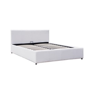pak-388-000002-1 ΚΡΕΒΑΤΙ DELLIA PAKOWORLD ΜΕ ΑΠΟΘΗΚΕΥΤΙΚΟ ΧΩΡΟ PU ΛΕΥΚΟ 120X200ΕΚ