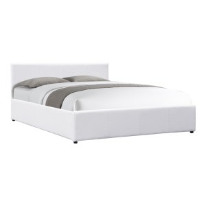 pak-388-000004 ΚΡΕΒΑΤΙ DELLIA PAKOWORLD ΜΕ ΑΠΟΘΗΚΕΥΤΙΚΟ ΧΩΡΟ PU ΛΕΥΚΟ 150X200ΕΚ