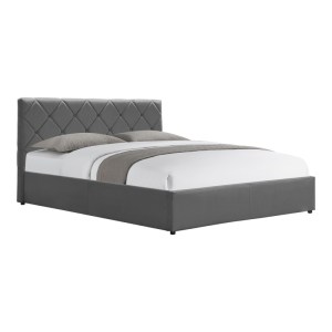pak-388-000005 ΚΡΕΒΑΤΙ DREAMIE PAKOWORLD ΜΕ ΑΠΟΘΗΚΕΥΤΙΚΟ ΧΩΡΟ ΒΕΛΟΥΔΟ ΑΝΘΡΑΚΙ 160X200ΕΚ