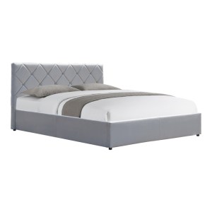 pak-388-000006 ΚΡΕΒΑΤΙ DREAMIE PAKOWORLD ΜΕ ΑΠΟΘΗΚΕΥΤΙΚΟ ΧΩΡΟ ΒΕΛΟΥΔΟ ΓΚΡΙ 160X200ΕΚ