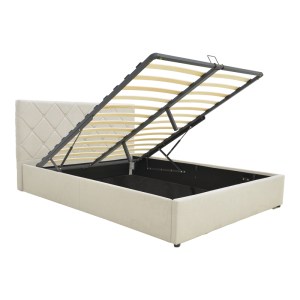 pak-388-000007-2 ΚΡΕΒΑΤΙ DREAMIE PAKOWORLD ΜΕ ΑΠΟΘΗΚΕΥΤΙΚΟ ΧΩΡΟ ΥΦΑΣΜΑ ΜΠΕΖ 160X200ΕΚ