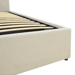 pak-388-000007-6 ΚΡΕΒΑΤΙ DREAMIE PAKOWORLD ΜΕ ΑΠΟΘΗΚΕΥΤΙΚΟ ΧΩΡΟ ΥΦΑΣΜΑ ΜΠΕΖ 160X200ΕΚ