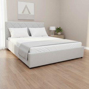 pak-388-000008-1 ΚΡΕΒΑΤΙ DREAMIE PAKOWORLD ΜΕ ΑΠΟΘΗΚΕΥΤΙΚΟ ΧΩΡΟ ΥΦΑΣΜΑ ΓΚΡΙ 160X200ΕΚ