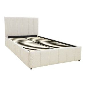 pak-388-000019-2 ΚΡΕΒΑΤΙ SNUGGLE PAKOWORLD ΜΕ ΑΠΟΘΗΚΕΥΤΙΚΟ ΧΩΡΟ ΥΦΑΣΜΑ ΜΠΕΖ 120X200ΕΚ