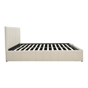 pak-388-000019-4 ΚΡΕΒΑΤΙ SNUGGLE PAKOWORLD ΜΕ ΑΠΟΘΗΚΕΥΤΙΚΟ ΧΩΡΟ ΥΦΑΣΜΑ ΜΠΕΖ 120X200ΕΚ