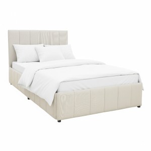 pak-388-000019 ΚΡΕΒΑΤΙ SNUGGLE PAKOWORLD ΜΕ ΑΠΟΘΗΚΕΥΤΙΚΟ ΧΩΡΟ ΥΦΑΣΜΑ ΜΠΕΖ 120X200ΕΚ