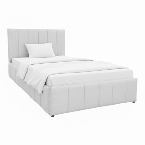 pak-388-000020 ΚΡΕΒΑΤΙ SNUGGLE PAKOWORLD ΜΕ ΑΠΟΘΗΚΕΥΤΙΚΟ ΧΩΡΟ ΥΦΑΣΜΑ ΓΚΡΙ 120X200ΕΚ