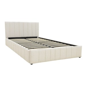 pak-388-000023-2 ΚΡΕΒΑΤΙ SNUGGLE PAKOWORLD ΜΕ ΑΠΟΘΗΚΕΥΤΙΚΟ ΧΩΡΟ ΥΦΑΣΜΑ ΜΠΕΖ 160X200ΕΚ