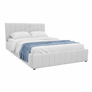 pak-388-000024 ΚΡΕΒΑΤΙ SNUGGLE PAKOWORLD ΜΕ ΑΠΟΘΗΚΕΥΤΙΚΟ ΧΩΡΟ ΥΦΑΣΜΑ ΓΚΡΙ 160X200ΕΚ