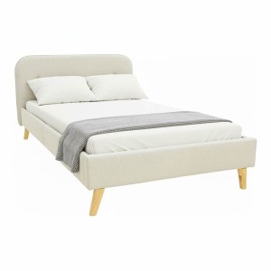 pak-388-000027 ΚΡΕΒΑΤΙ LUMILUX PAKOWORLD ΥΦΑΣΜΑ ΣΕ ΜΠΕΖ ΑΠΟΧΡΩΣΗ 160X200ΕΚ