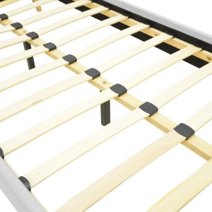 pak-388-000028-5 ΚΡΕΒΑΤΙ LUMILUX PAKOWORLD ΥΦΑΣΜΑ ΣΕ ΓΚΡΙ ΑΠΟΧΡΩΣΗ 160X200ΕΚ