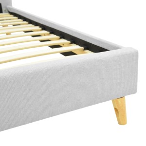 pak-388-000028-6 ΚΡΕΒΑΤΙ LUMILUX PAKOWORLD ΥΦΑΣΜΑ ΣΕ ΓΚΡΙ ΑΠΟΧΡΩΣΗ 160X200ΕΚ