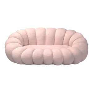 pak-392-000003-2 ΚΑΝΑΠΕΣ EMBRACE PAKOWORLD ΜΠΟΥΚΛΕ ΥΦΑΣΜΑ ΣΕ ΡΟΖ ΑΠΟΧΡΩΣΗ 180X105X65ΕΚ